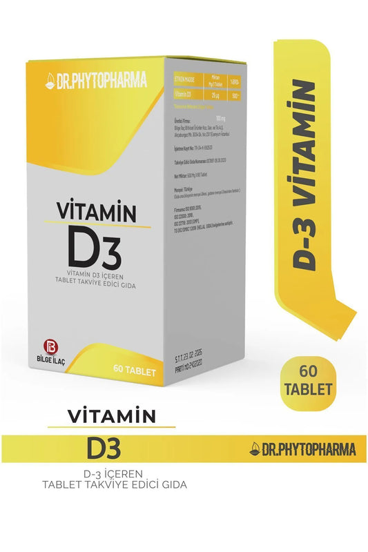 Dr Phytopharma Vitamin D3 1000 IU 25 mcg 60 Tablet