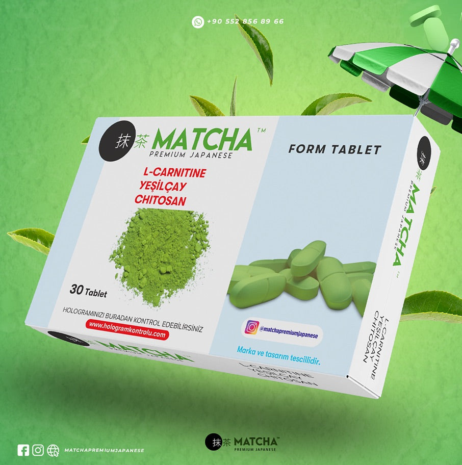 Bilge İlaç Matcha Premium Japanese Matcha , Vitamin C ve L-Carnıtıne içeren takviye edici gıda