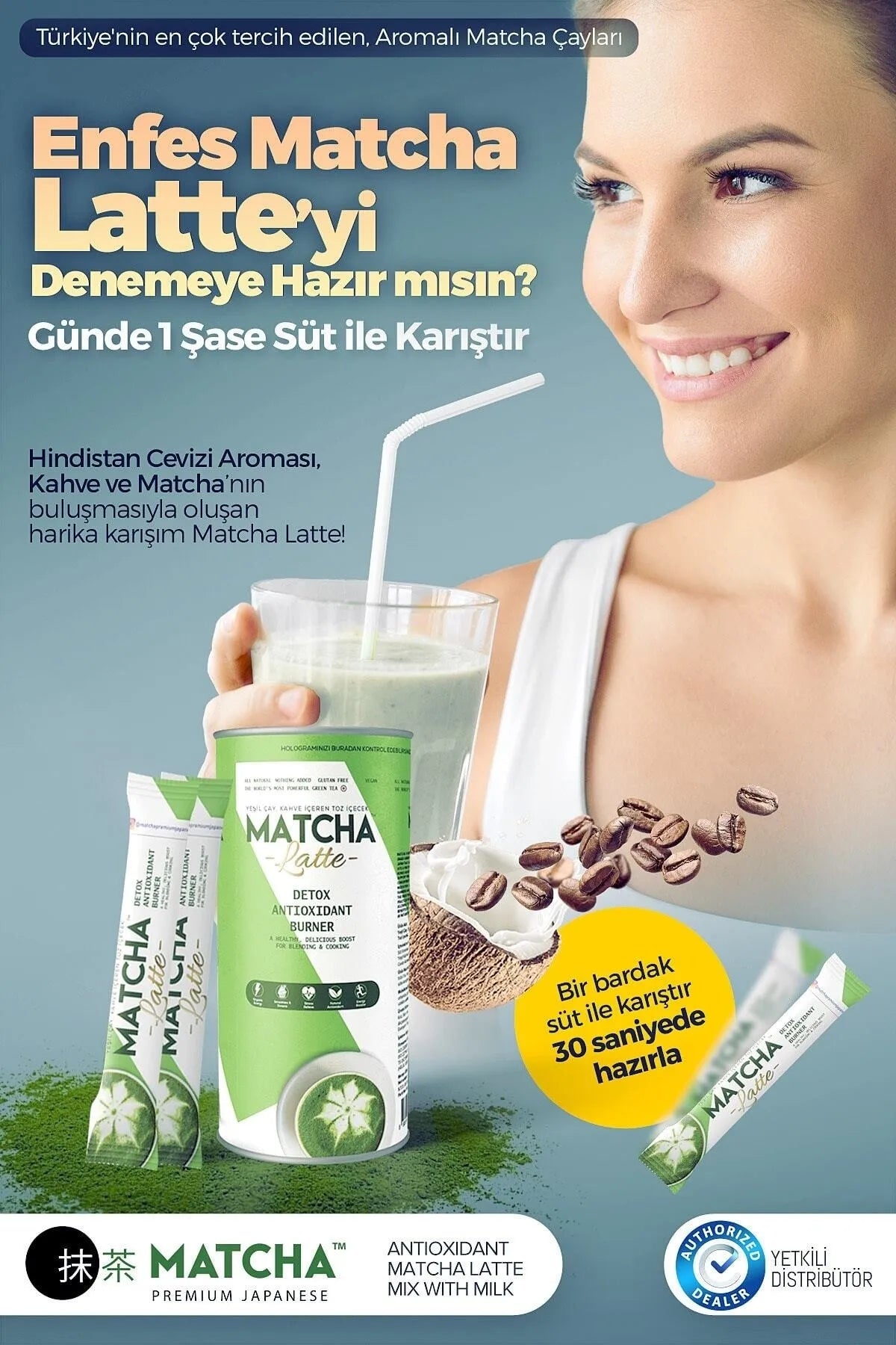 Bilge İlaç Matcha Premium Japanese Matcha Latte