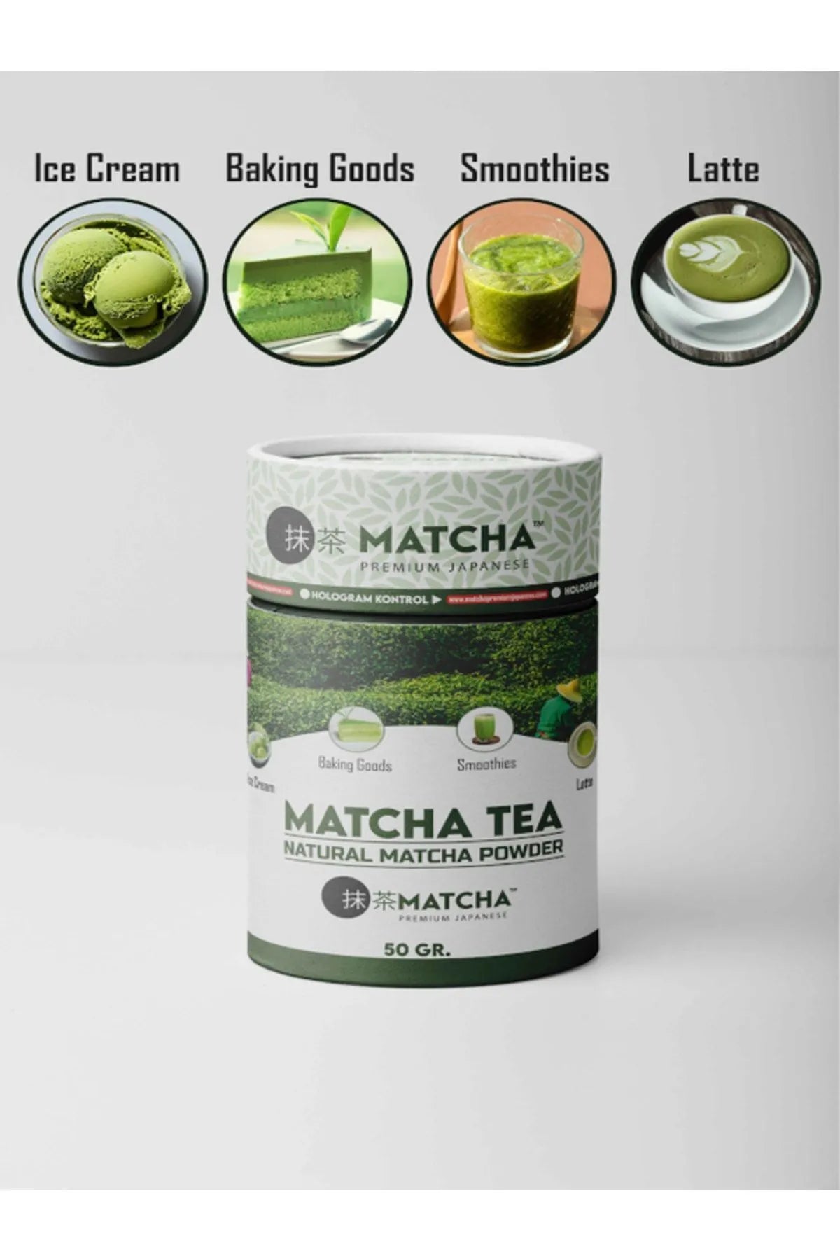 Bilge İlaç Matcha Premium Japanese Premium Japanese Natural Tozu ( Powder) 50 Gr, Ithal Japon Tozu 1. Kalite, Saf